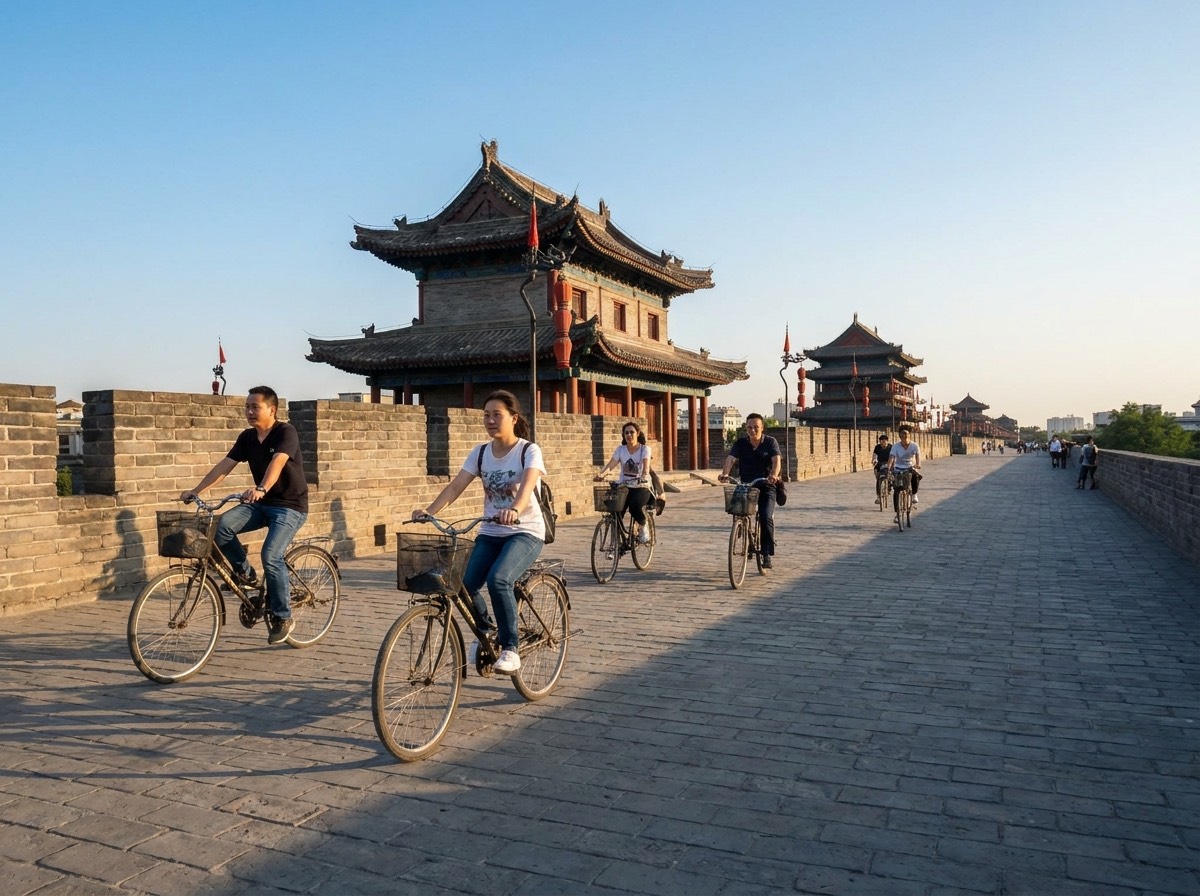 Murallas de Xi'an al atardecer